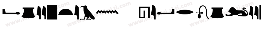 Egyptian Hieroglyphs字体转换